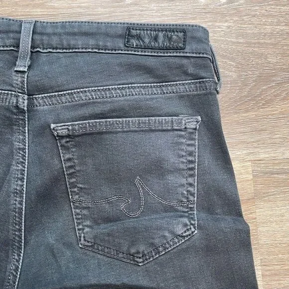 AG Adriano Goldschmied Harper Dark Gray Essential Straight Jeans 26R - Picture 4 of 13